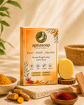 Apnaherbal Kesar Haldi Chandan Soap for natural glow and tan removal India