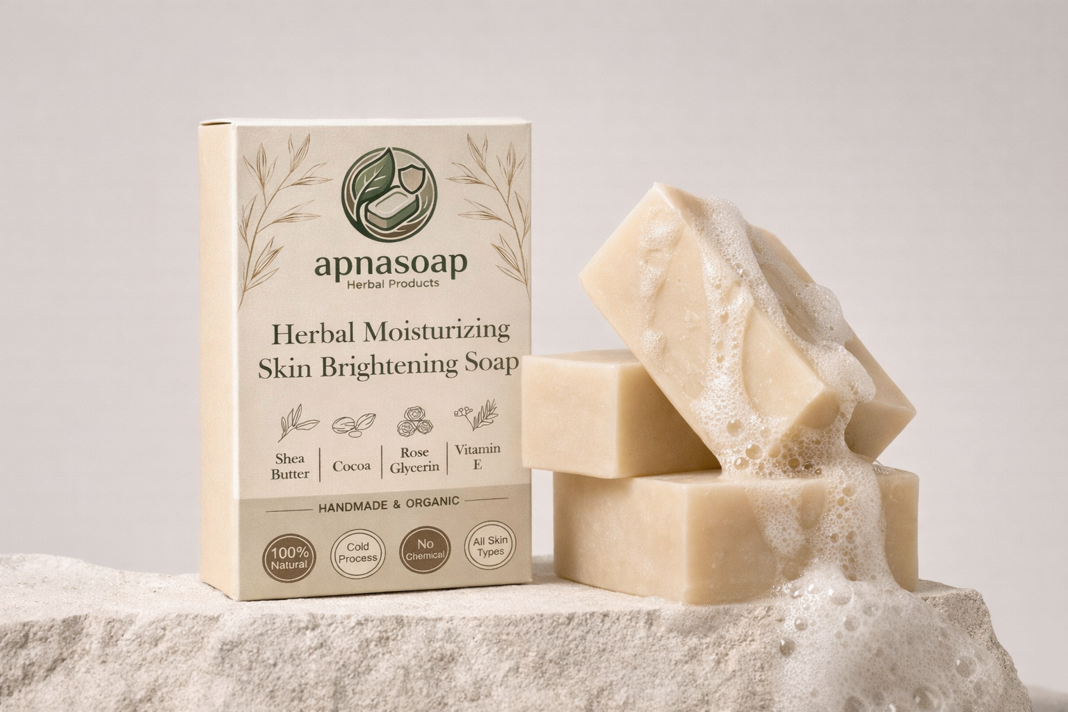 Herbal Soap for Skin Brightening & Moisturizing