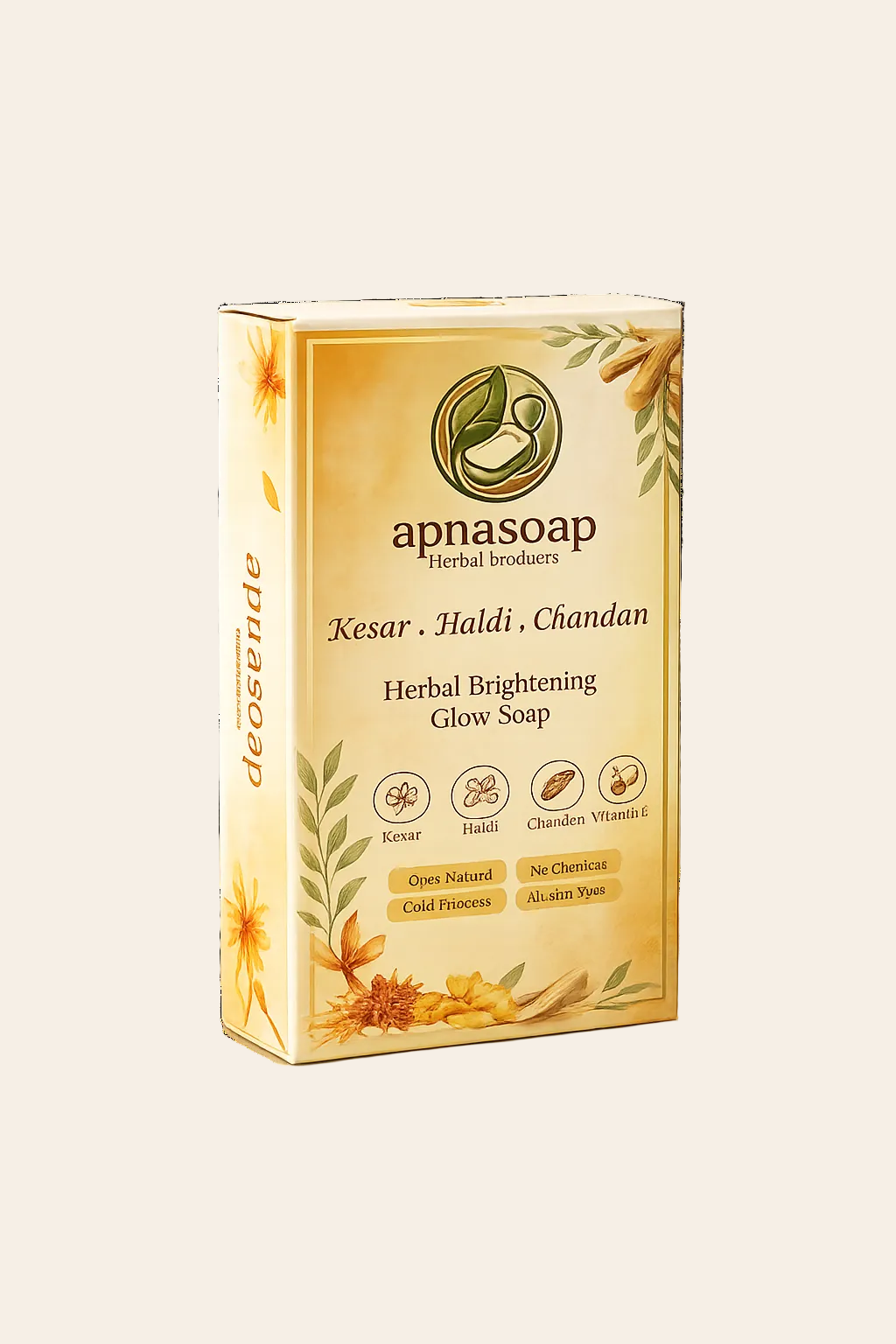 Apnaherbal Kesar Haldi Chandan Soap
